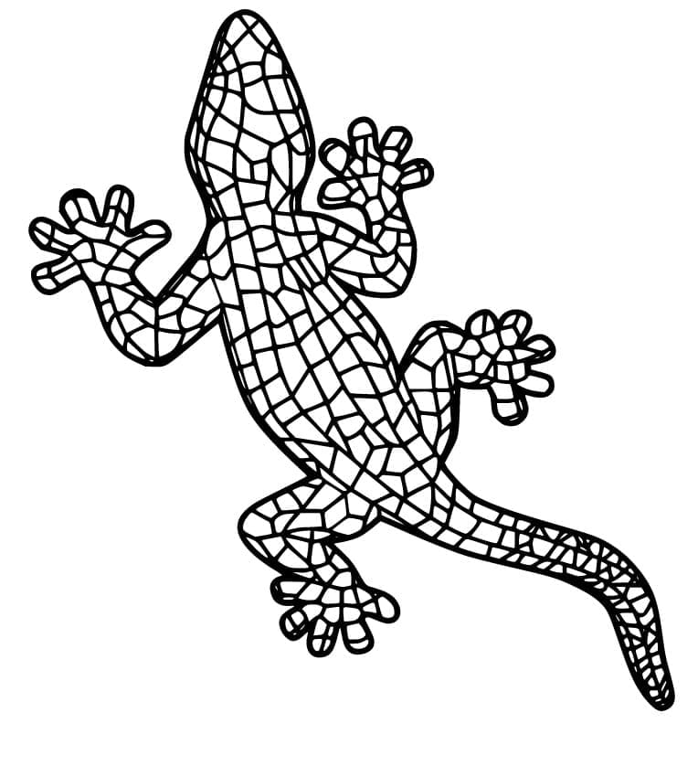 Coloriage Gecko (6) à imprimer