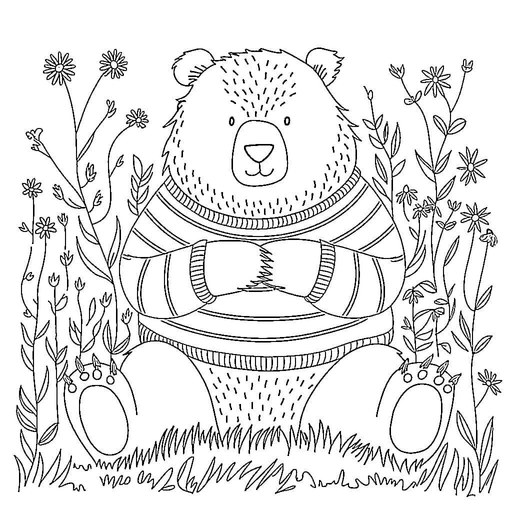 Coloriage Dessiner un ours facilement