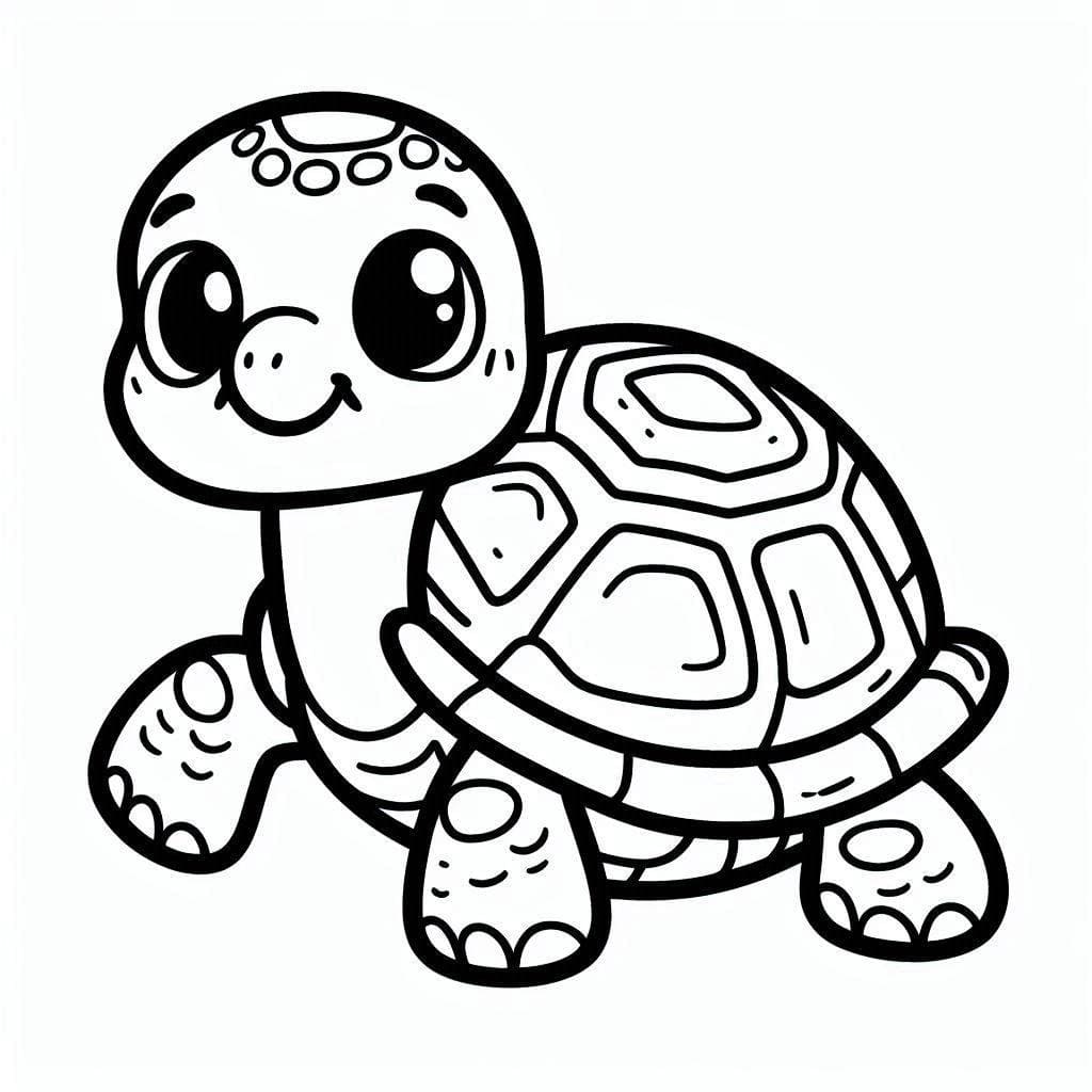 Coloriage Dessiner une tortue