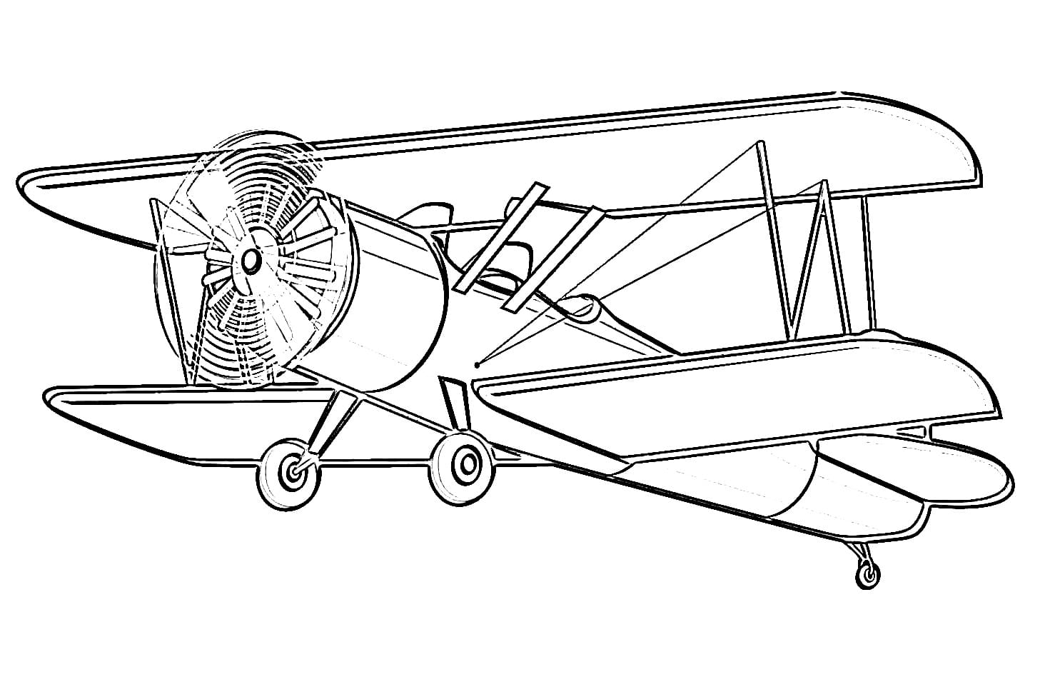 Coloriage Image d'avion