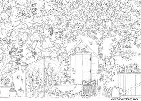 Coloriage Dessiner Jardin gratuit