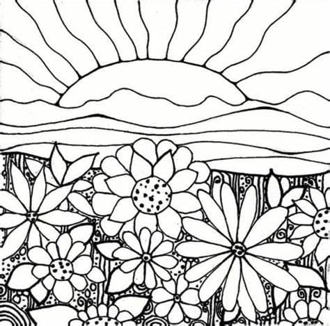 Coloriage Jardin gratuit pour les enfants