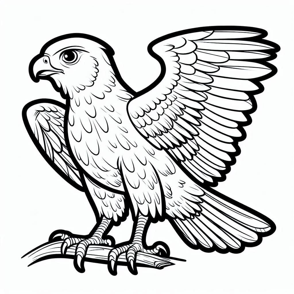 Coloriage Dessin de aigle gratuitement