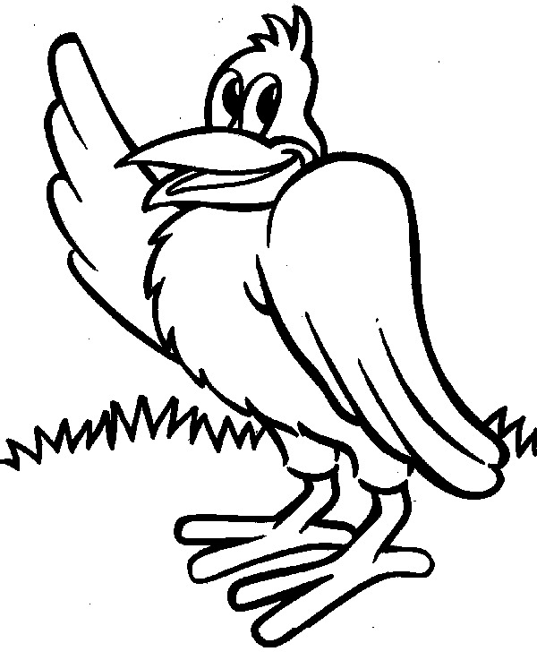 Coloriage Dessiner des oiseaux de bande dessinée à imprimer