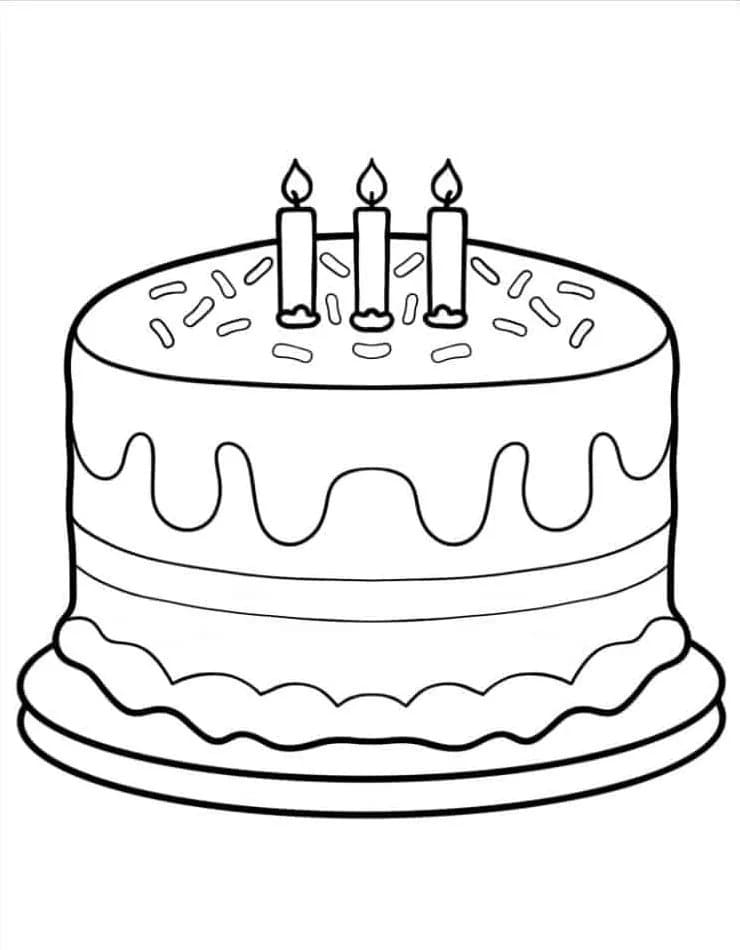 Coloriage Dessin Anniversaire imprimable à imprimer