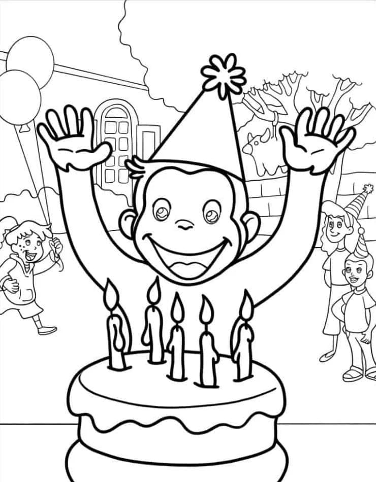 Coloriage Dessin Anniversaire imprimable gratuit à imprimer
