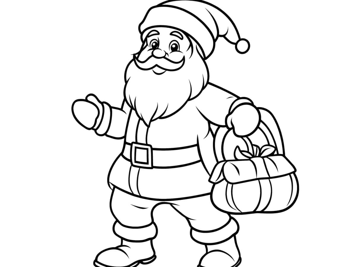 Coloriage Dessin Père Noël 1