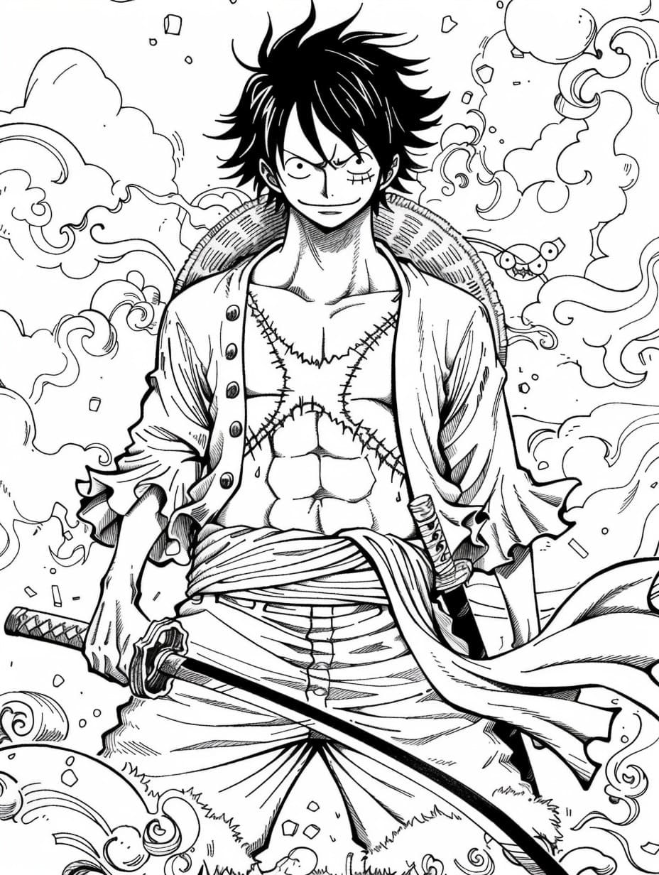 Coloriage Dessiner One Piece 1