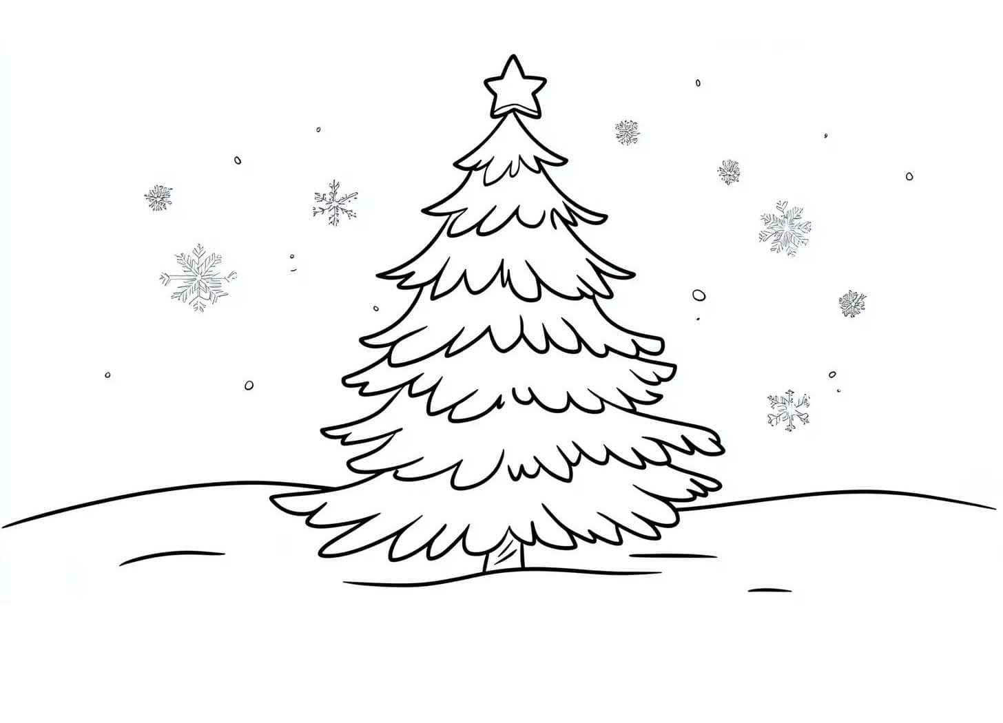 Coloriage Dessiner un sapin de Noël gratuitement