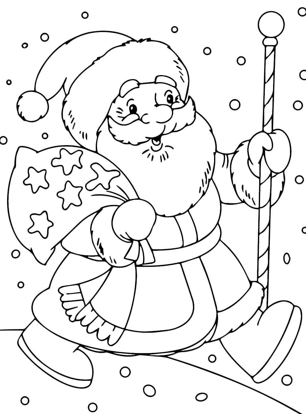 Coloriage Image De Père Noël