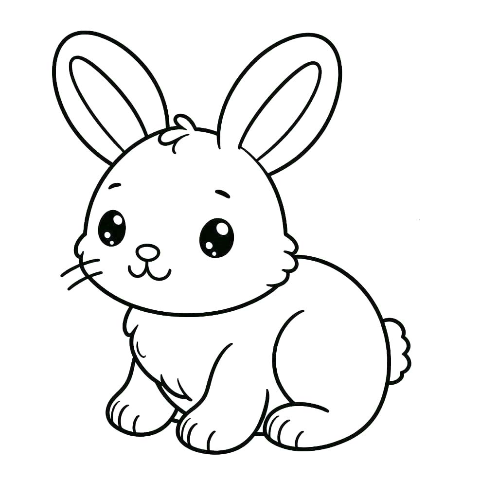 Coloriage Dessin Lapin imprimable