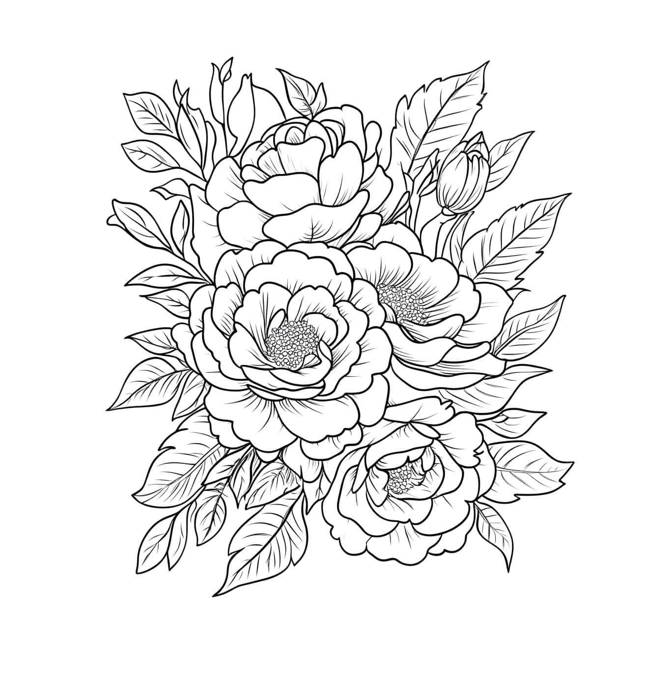 Coloriage Dessine fleur de base facile