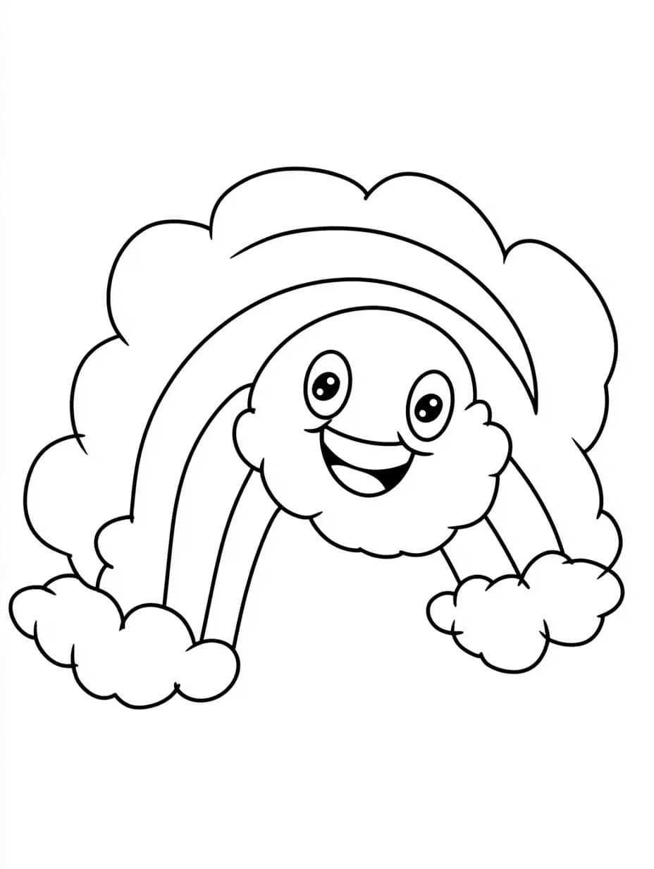 Coloriage Dessiner Arc en ciel 3