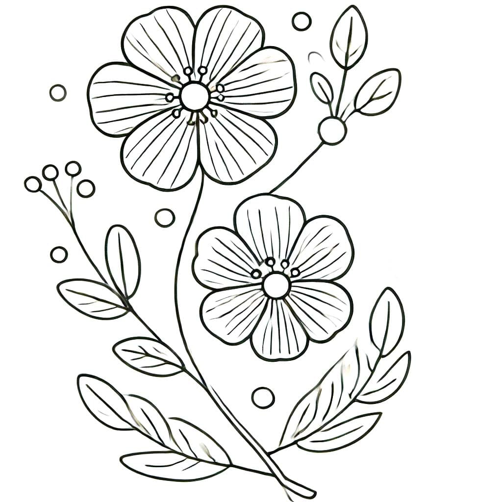 Coloriage Dessiner Fleur 3