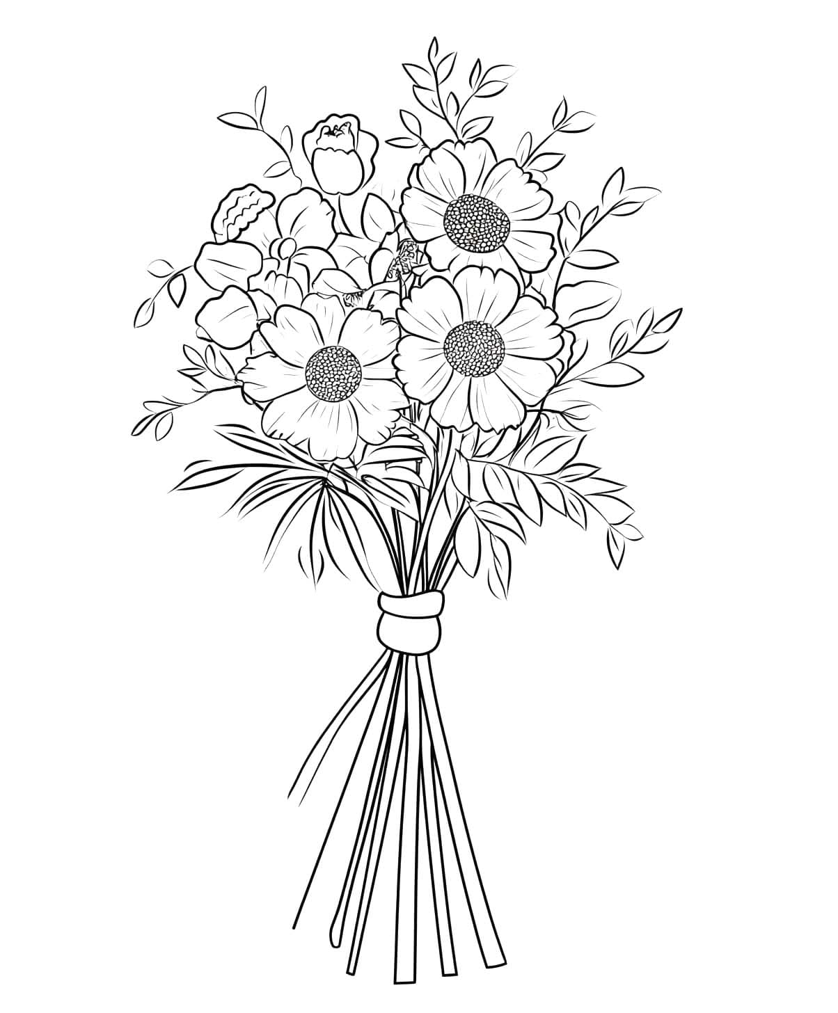 Coloriage Dessiner fleur facilement gratuit