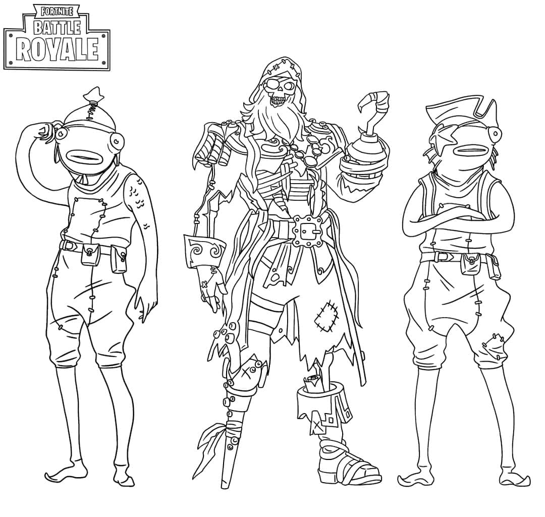 Coloriage Dessiner Fortnite gratuit pour les enfants à imprimer