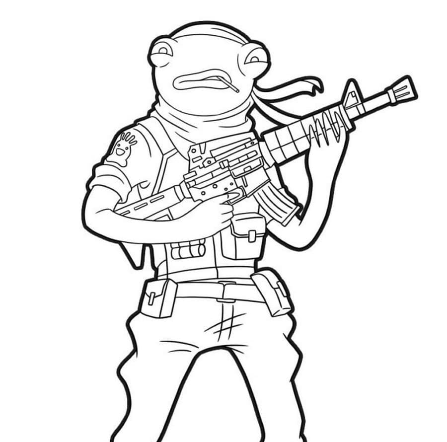 Coloriage Dessiner Fortnite gratuite à imprimer