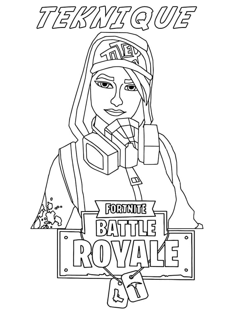 Coloriage Dessiner Fortnite imprimable à imprimer