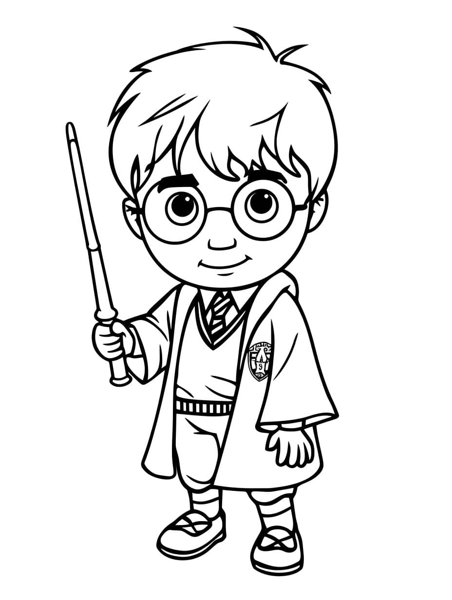 Coloriage Dessiner gratuit Harry Potter