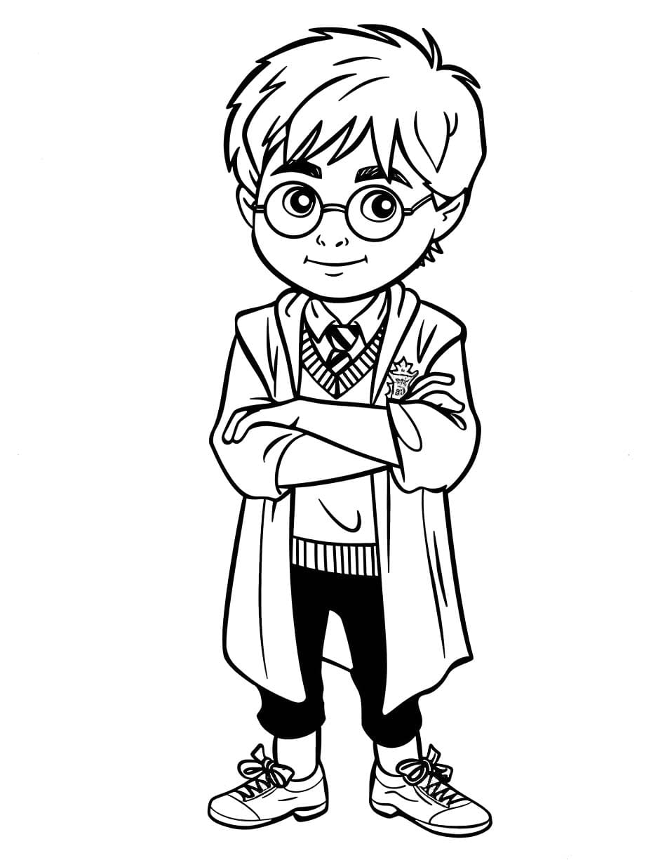 Coloriage Dessiner Harry Potter à imprimer