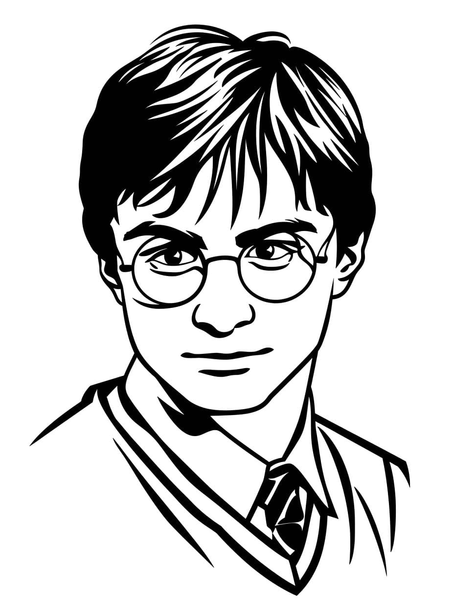 Coloriage Dessiner Harry Potter de base