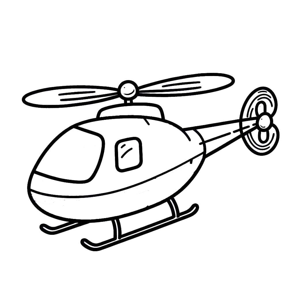 Coloriage Dessiner Hélicoptère imprimable gratuite à imprimer