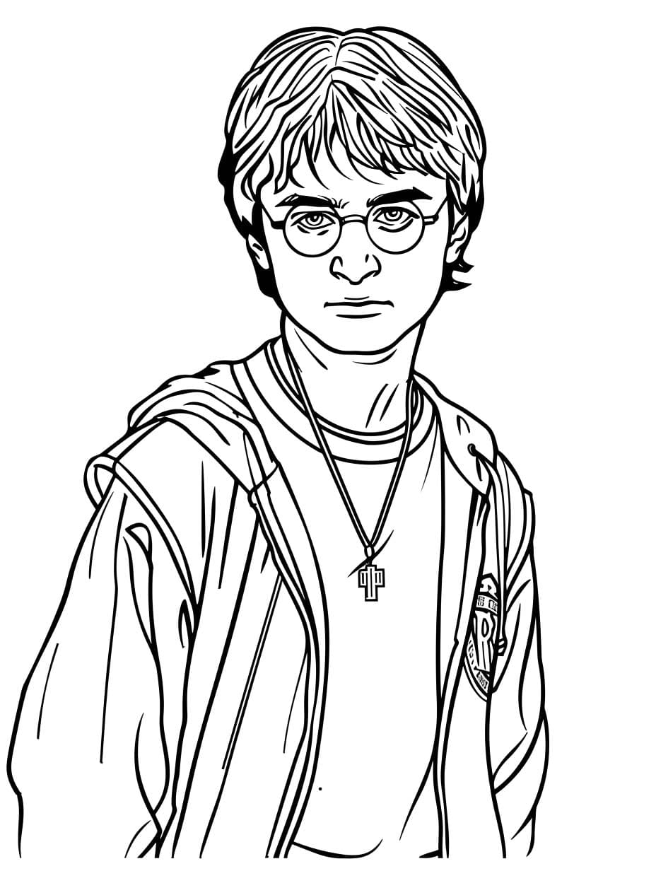 Coloriage Dessiner imprimer Harry Potter