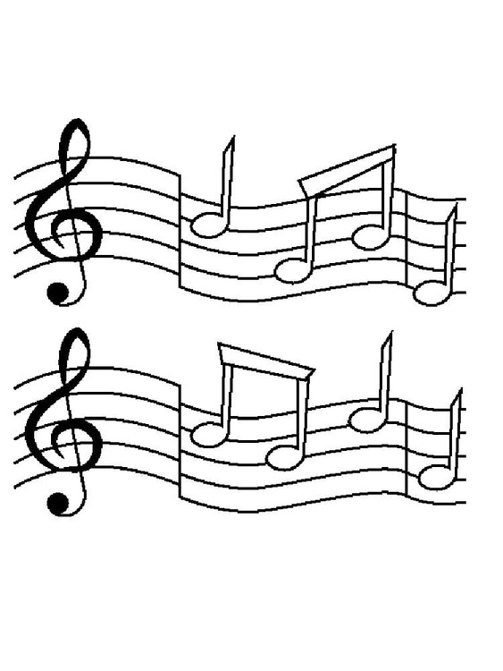 Coloriage Note de Musique gratuite à imprimer