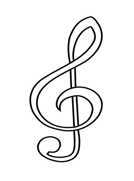 Coloriage Note de Musique imprimable gratuite
