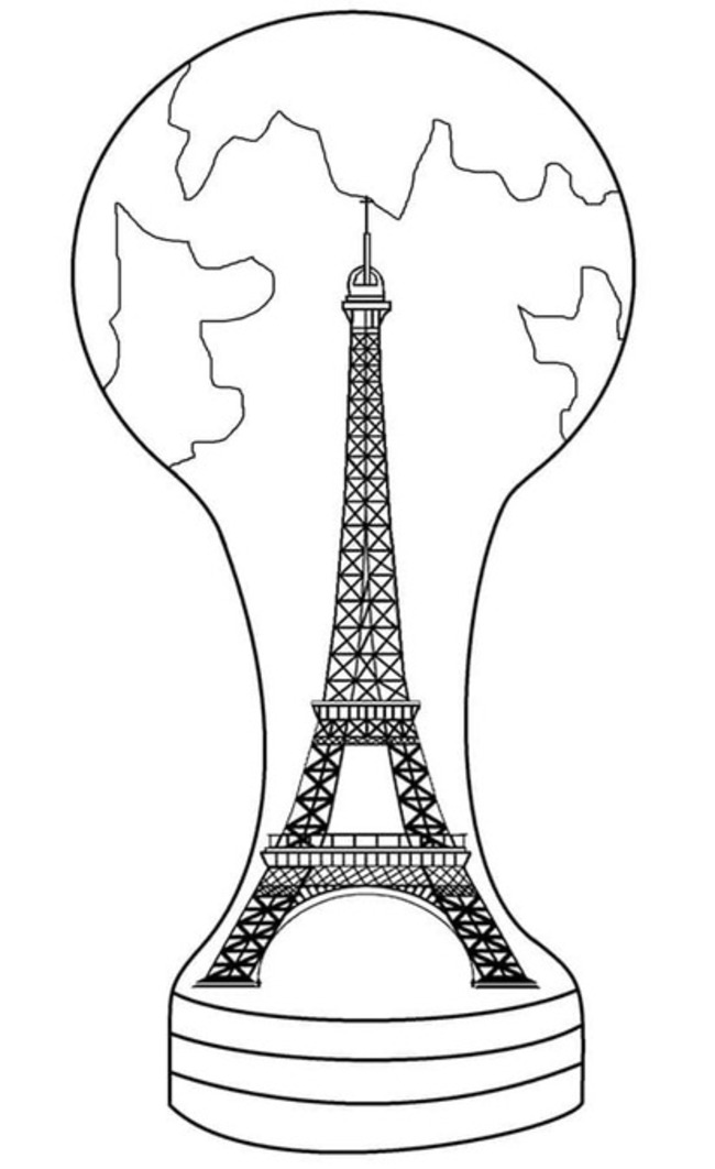 Coloriage Tour Eiffel chez les enfants