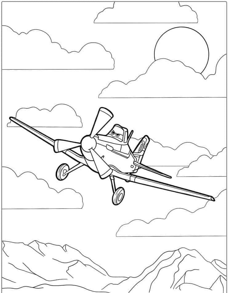 Coloriage Dessiner un avion de chasse à imprimer