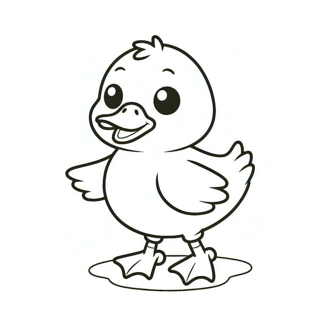 Coloriage Canard imprimable