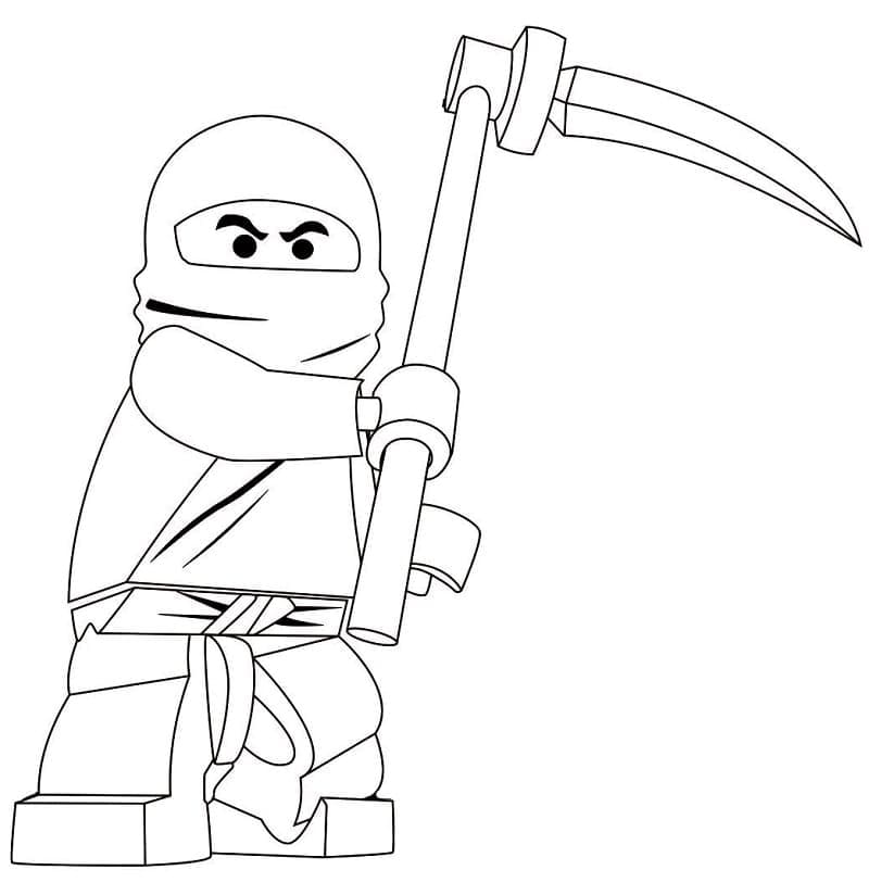 Coloriage Dessine Cole Lego Ninjago