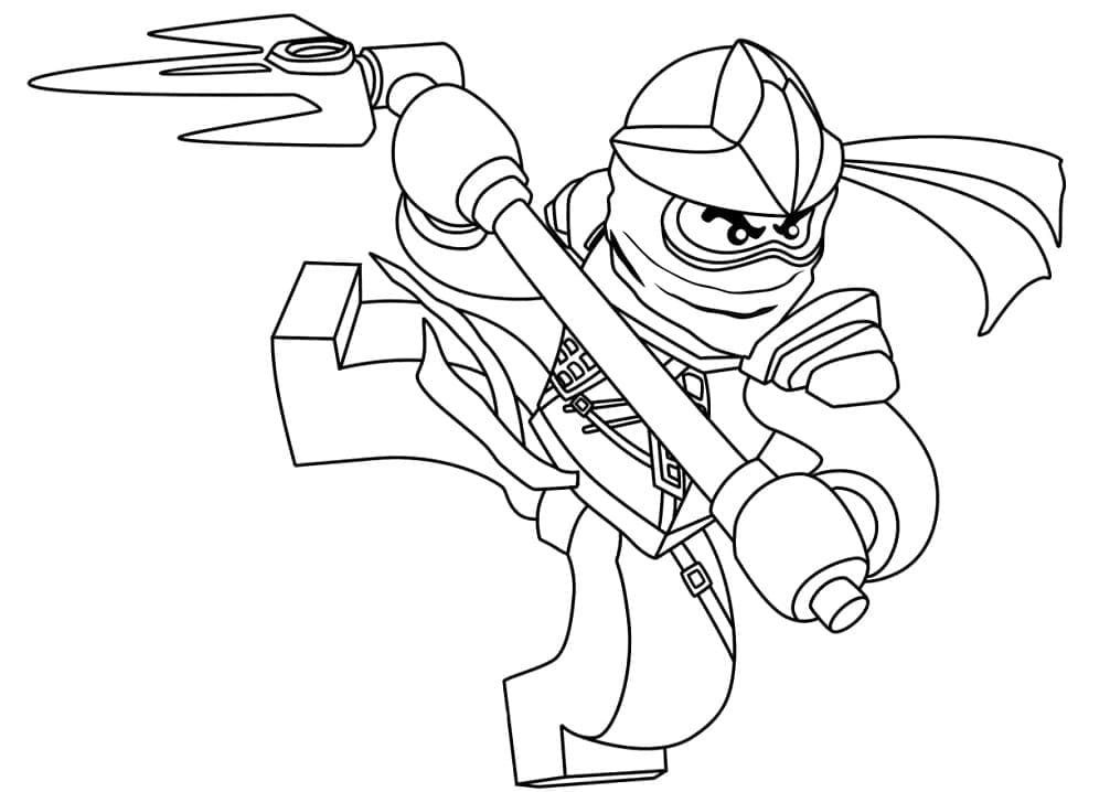 Coloriage Dessine Cole Ninjago