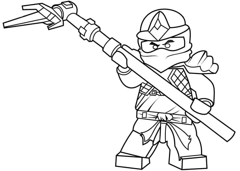 Coloriage Dessine Cole ZX Lego Ninjago