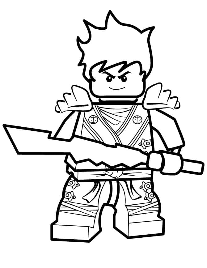 Coloriage Dessine des Lego Ninjago sympas