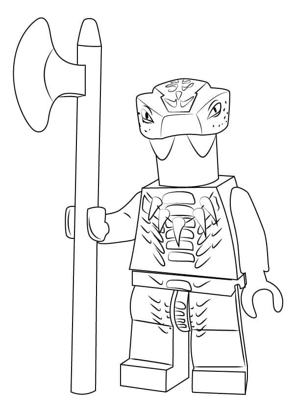 Coloriage Dessine Lego Ninjago Fang-Suei