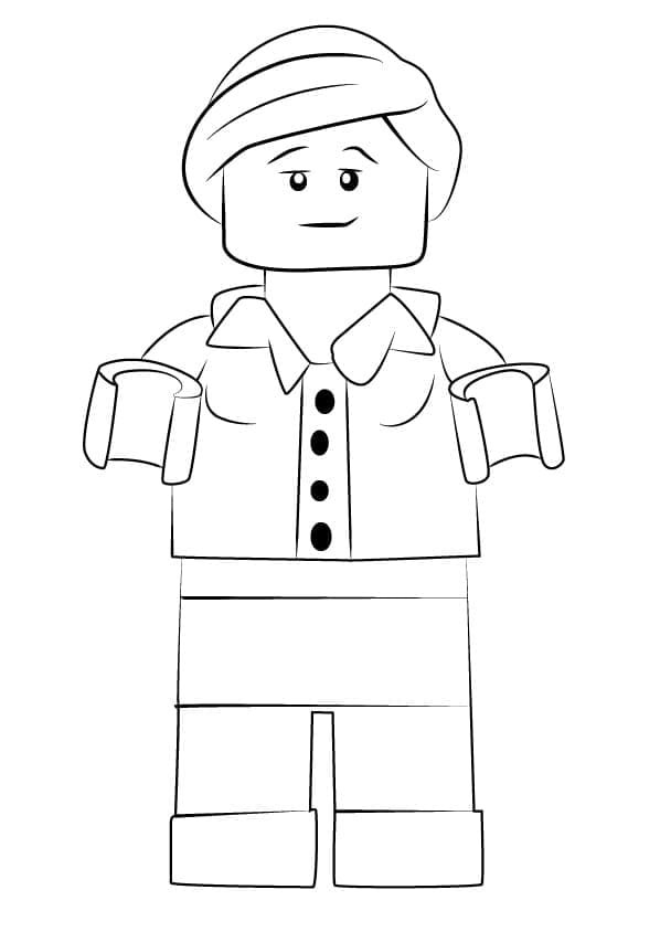 Coloriage Dessine Patty Keys en Lego Ninjago