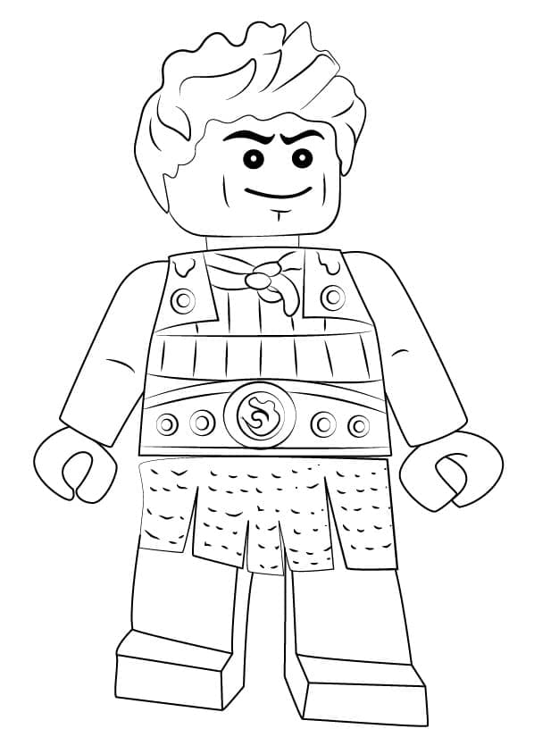 Coloriage Dessine Sacha Lego Ninjago