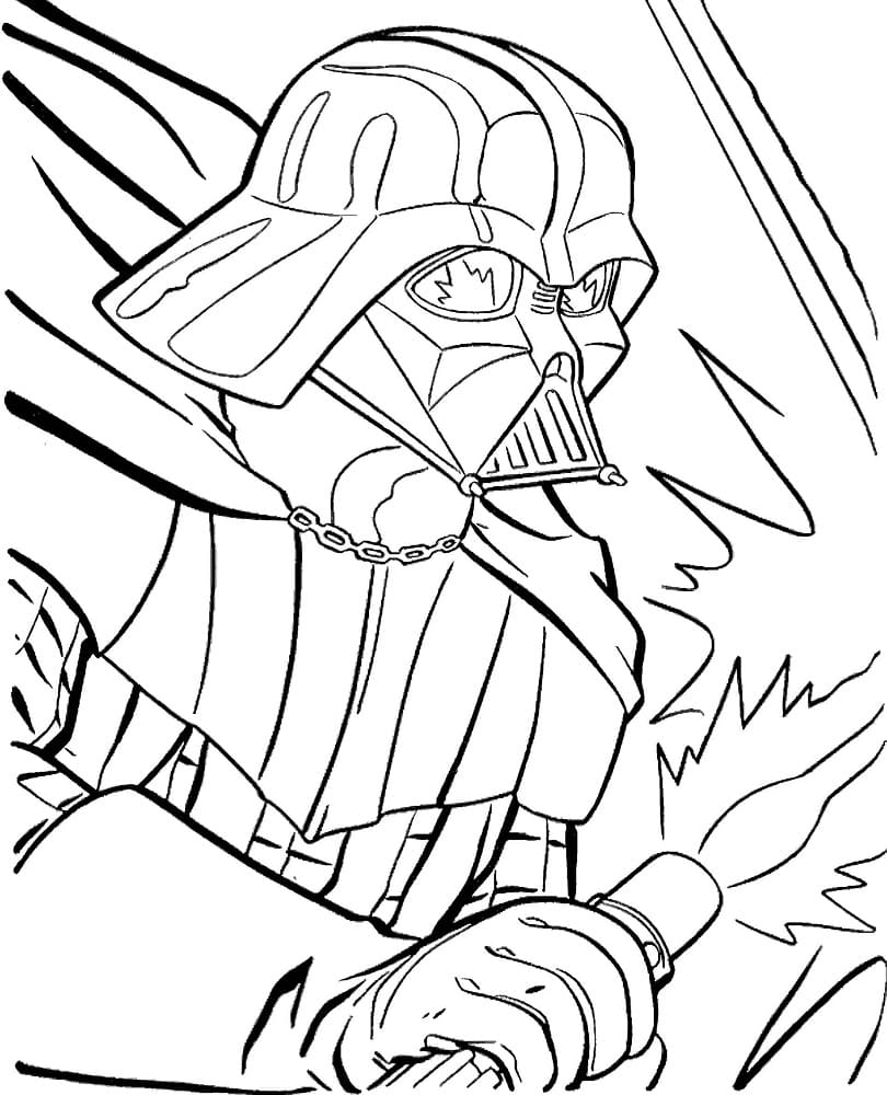 Coloriage Dessiner Anakin Skywalker Darth Vader