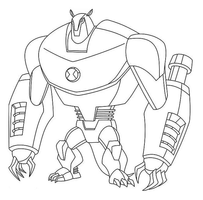 Coloriage Dessiner Ben 10 Armodrillo