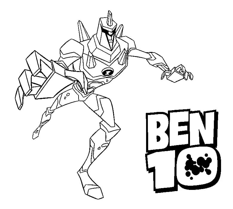 Coloriage Dessiner Ben 10 Chromastone