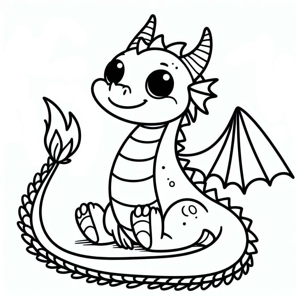 Coloriage Dessiner Dragon 3