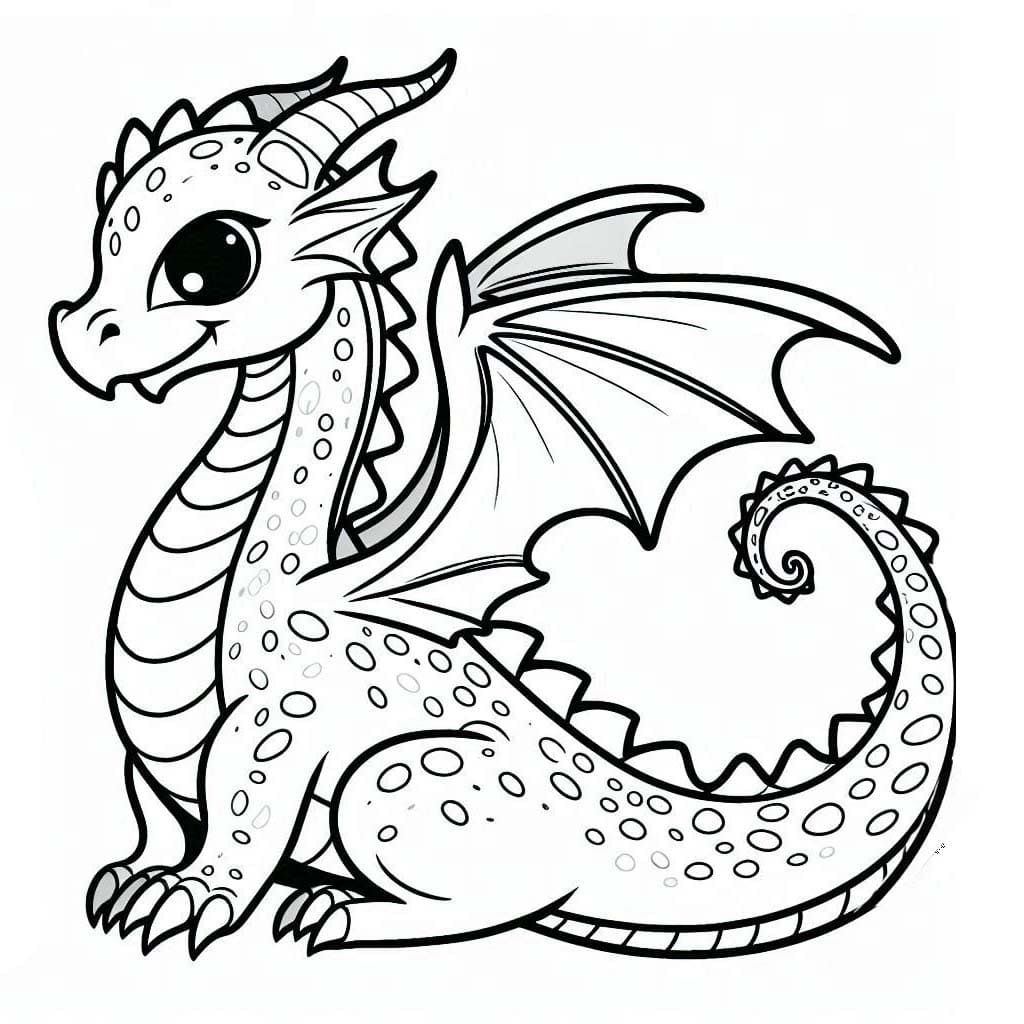 Coloriage Dessiner Dragon 4