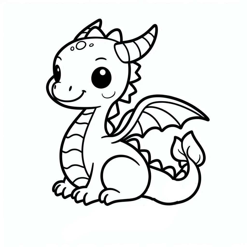 Coloriage Dessiner Dragon 7