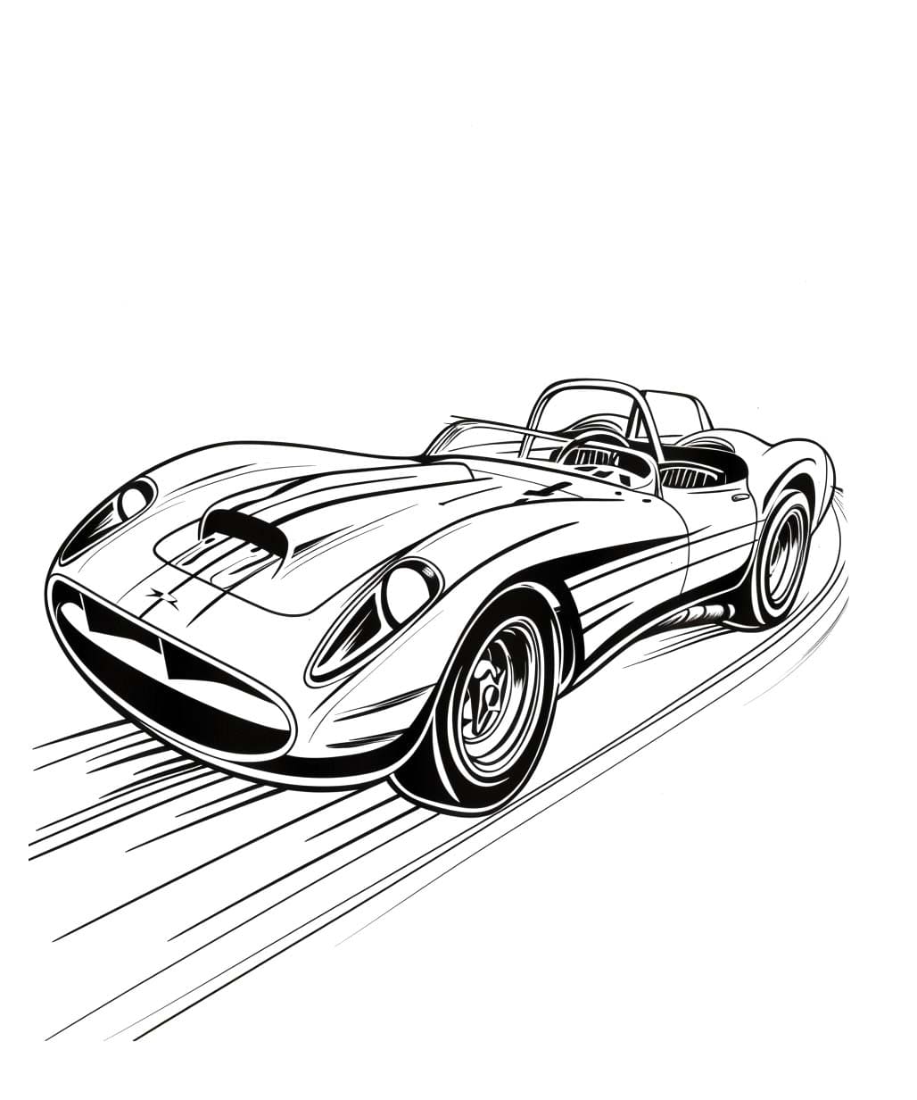 Coloriage Dessiner gratuit Voiture de course