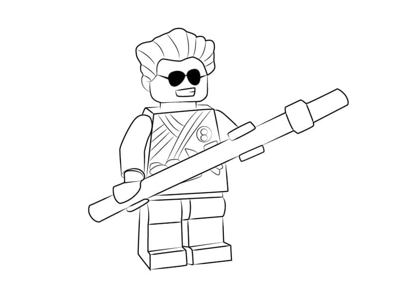 Coloriage Dessiner Griffin Turner en Lego Ninjago