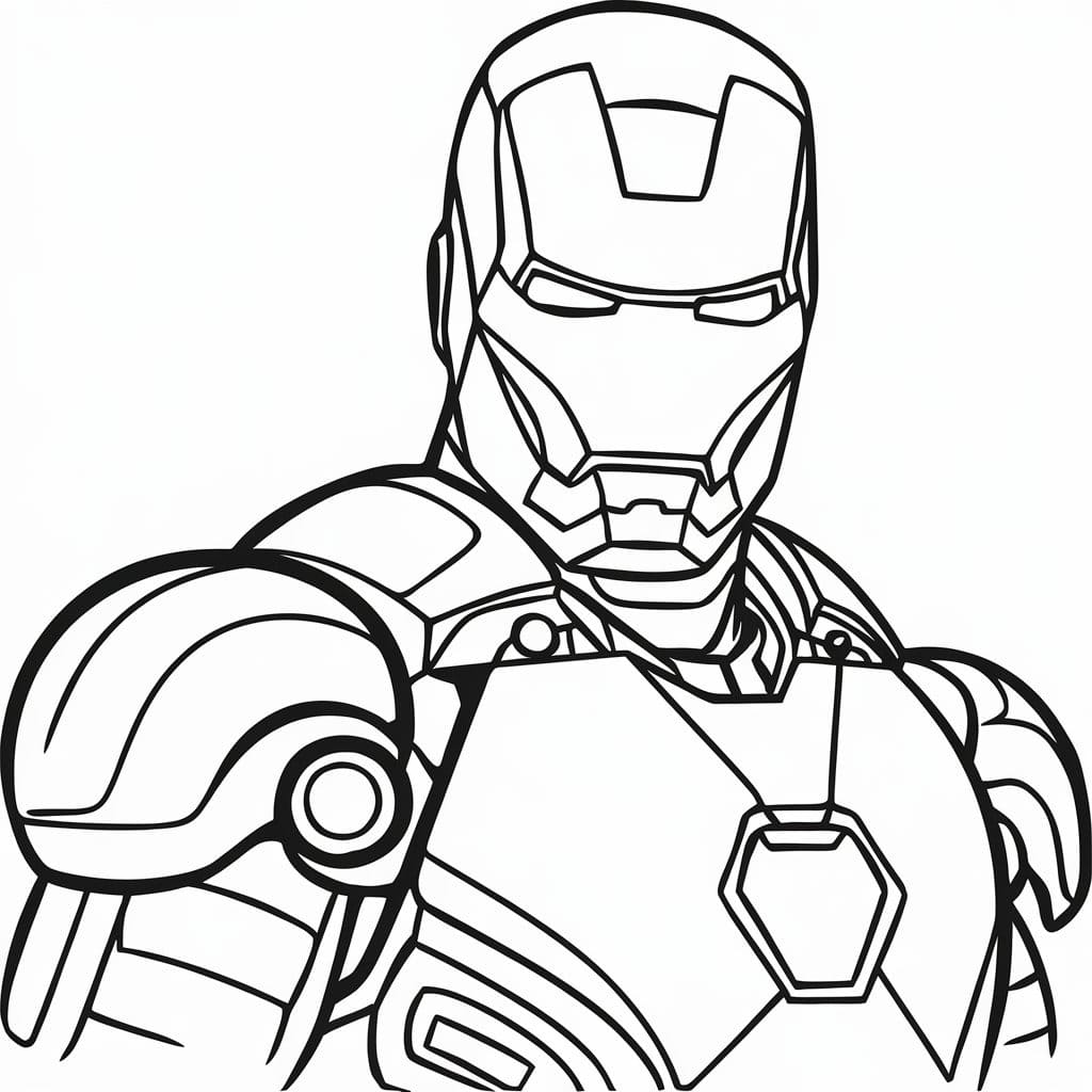 Coloriage Dessiner Iron Man 1