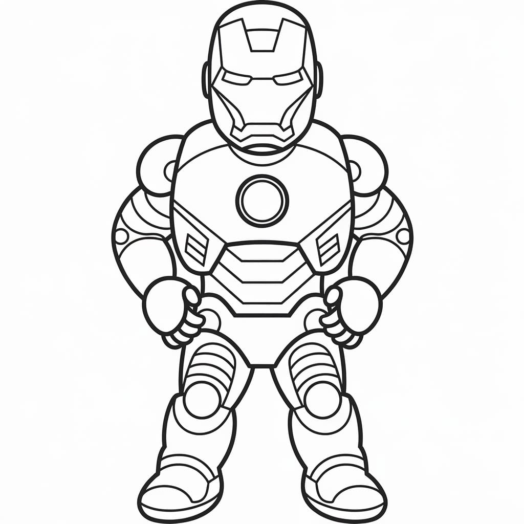 Coloriage Dessiner Iron Man 2