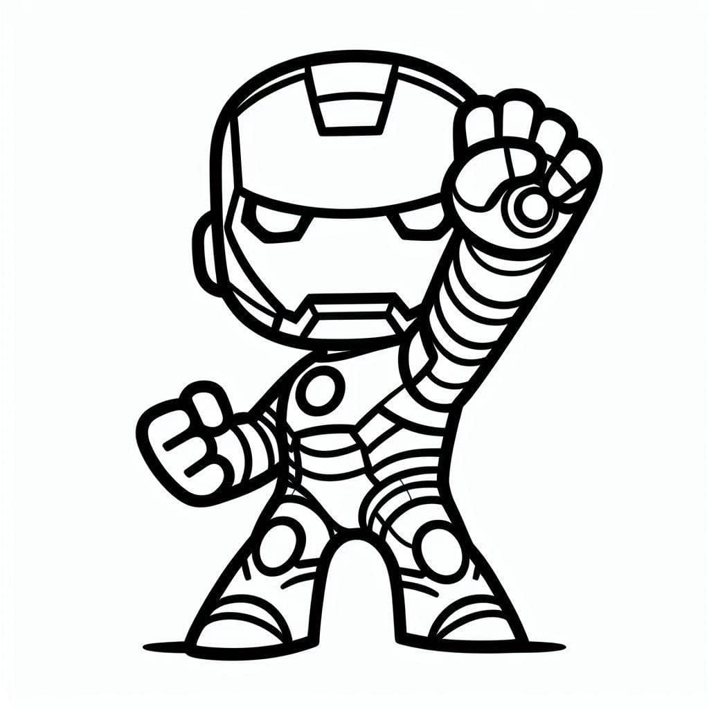 Coloriage Dessiner Iron Man 4